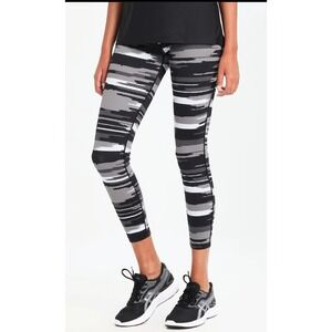 Everlast‎ Sport Womens Gray Black Abstract Print Leggings Size S/P Activewear